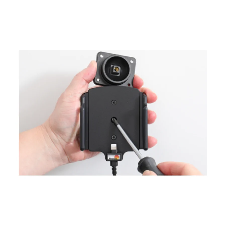 Bild 2 : 721239 : Brodit einstellbarer Halter (seitlich) Aktiv USB, 12/24V, f�r APPLE iPhone 13 Pro, inkl. USB-Ladeger�t, f�r Schutzh�llen, max: Breite 70-83mm, Dicke: 6-10mm