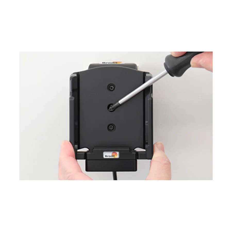Bild 3 : 721243 : Brodit Halter Aktiv USB, 12/24V, für SAMSUNG Galaxy XCover 5, inkl. USB-Ladegerät, Ladung über Pogo-Pins