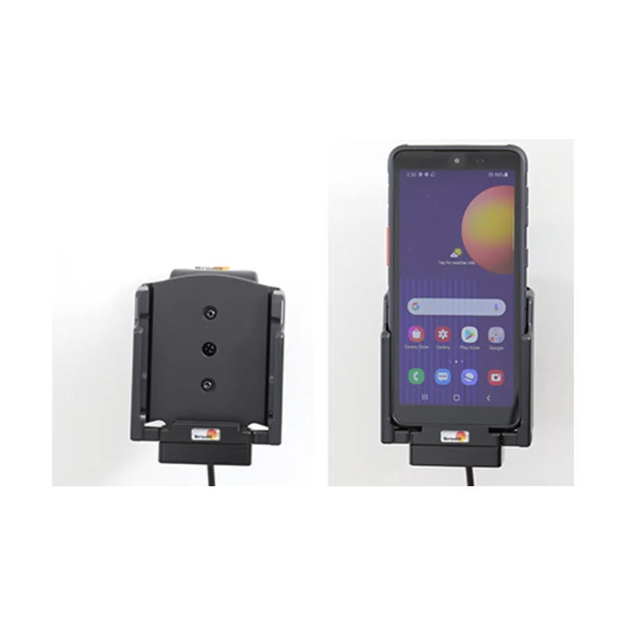 Bild 4 : 721243 : Brodit Halter Aktiv USB, 12/24V, für SAMSUNG Galaxy XCover 5, inkl. USB-Ladegerät, Ladung über Pogo-Pins