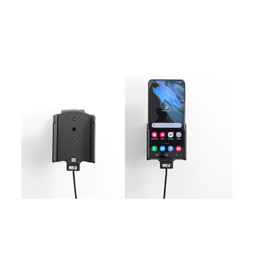 Bild 4 : 721244 : Brodit Halter Aktiv USB, 12/24V, für SAMSUNG Galaxy S21 5G, inkl. USB-Ladegerät
