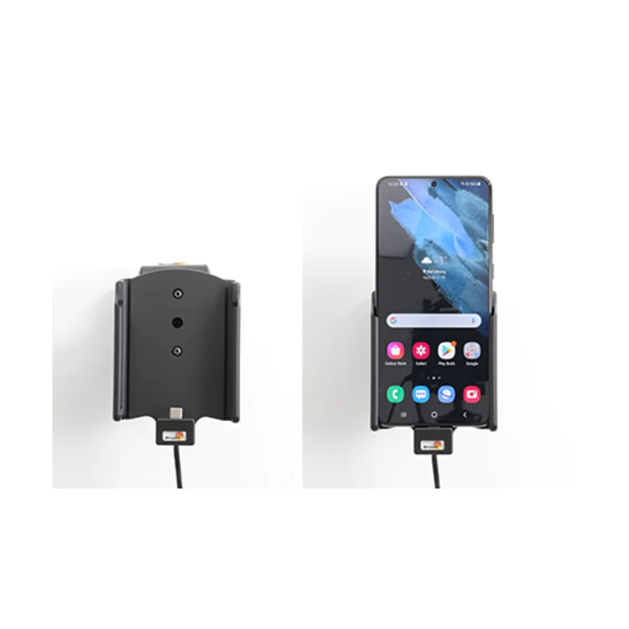 Bild 4 : 721245 : Brodit Halter Aktiv USB, 12/24V, für SAMSUNG Galaxy S21+ 5G, inkl. USB-Ladegerät
