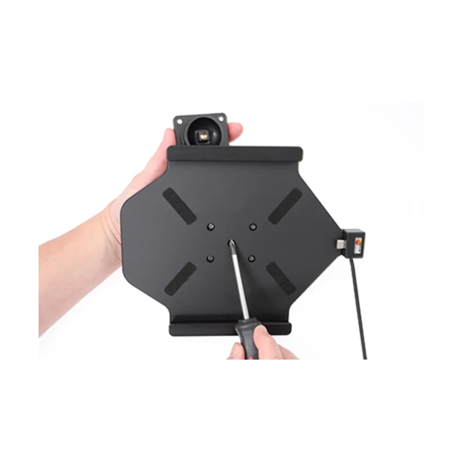 Bild 1 : 721271 : Brodit Halter Aktiv USB, 12/24V, für LENOVO Tab K10, inkl. USB-Ladegerät
