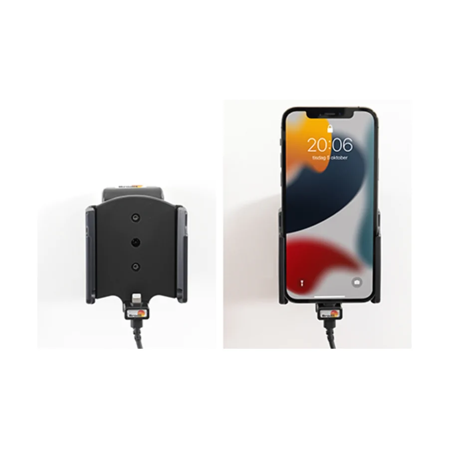 Bild 4 : 721276 : Brodit Halter Aktiv USB, 12/24V, f�r APPLE iPhone 13, inkl. USB-Ladeger�t