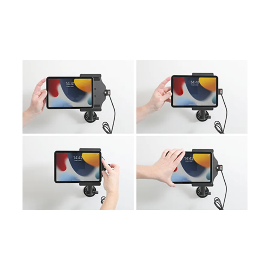 Bild 3 : 721278 : Brodit Halter Aktiv USB, 12/24V, für APPLE iPad Mini (2021), inkl. USB-Ladegerät