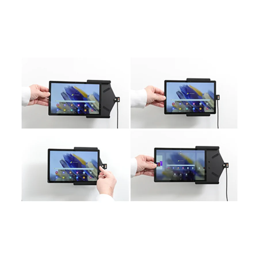 Bild 3 : 721286 : Brodit Halter Aktiv USB, 12/24V, f�r SAMSUNG Galaxy Tab A8, inkl. USB-Ladeger�t