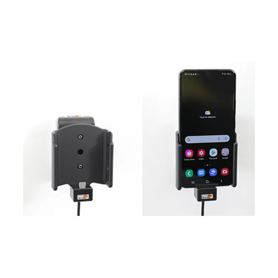 Bild 4 : 721293 : Brodit Halter Aktiv USB, 12/24V, für SAMSUNG Galaxy S22 5G, inkl. USB-Ladegerät