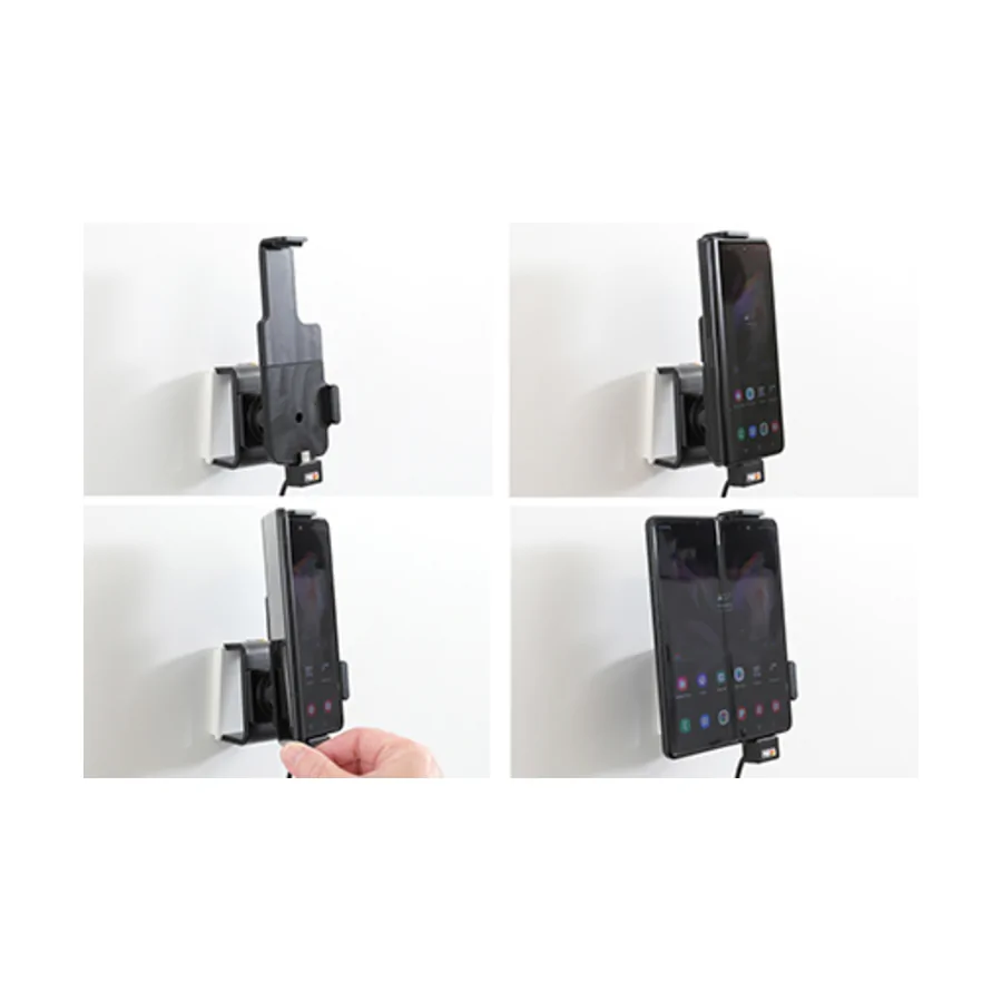 Bild 4 : 721327 : Brodit Halter Aktiv USB, 12/24V, für SAMSUNG Galaxy Z Fold4 (Für ein- und ausgeklappten Zustand), inkl. USB-Ladegerät