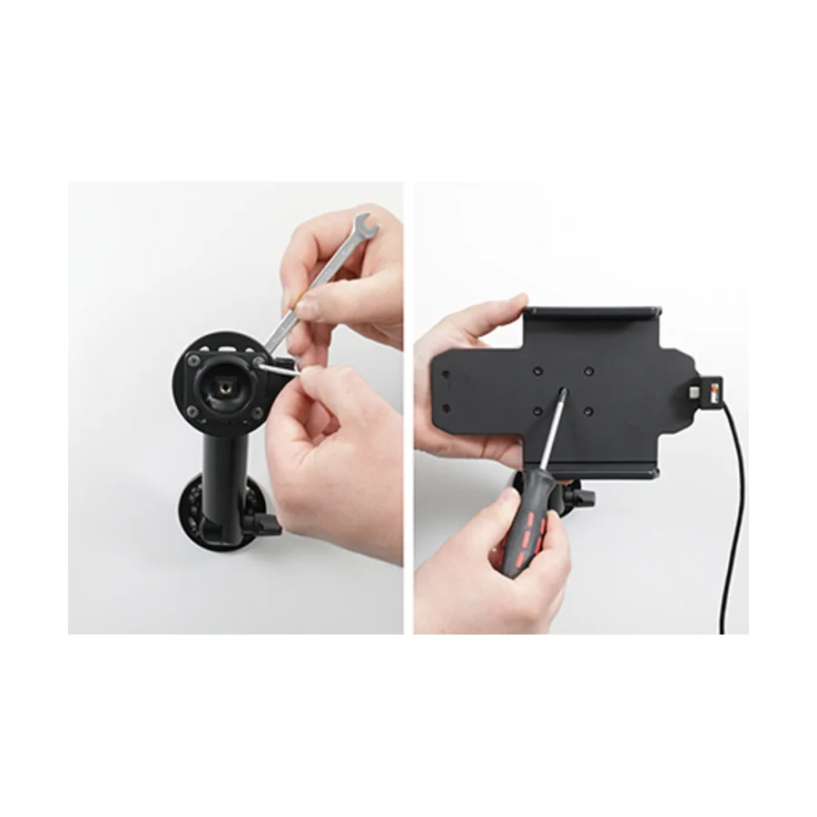 Bild 2 : 721349 : Brodit Halter Aktiv USB, 12/24V, für LENOVO Tab M8 (4. Generation), inkl. USB-Ladegerät