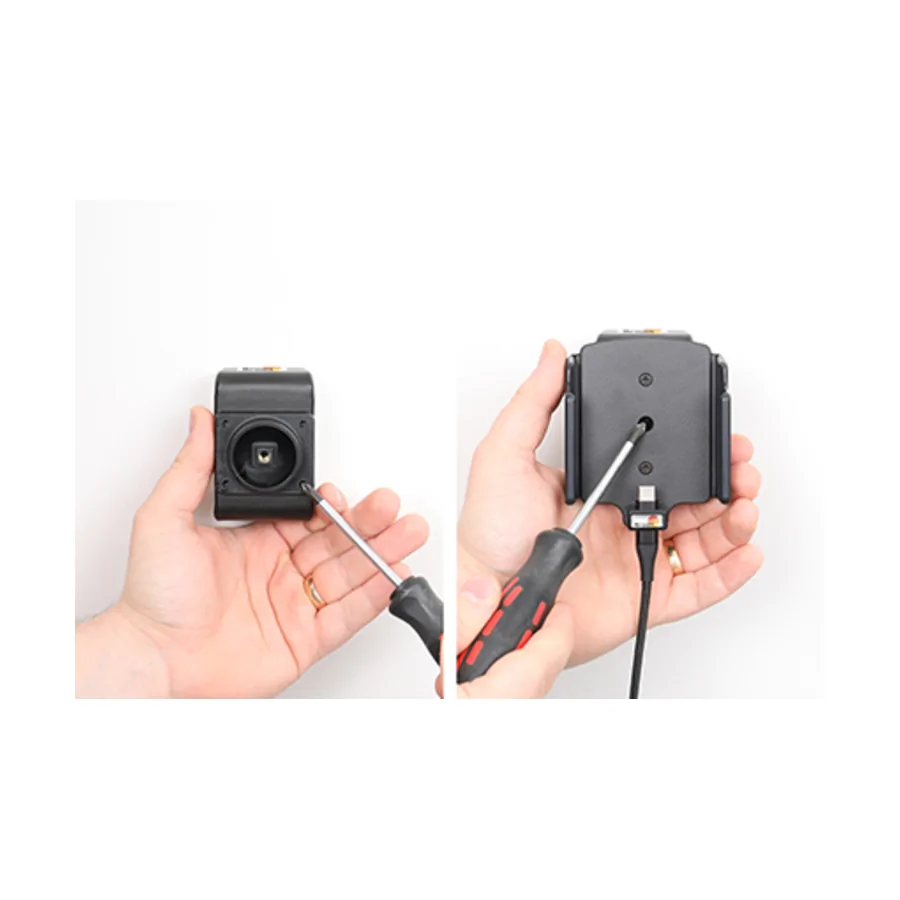 Bild 3 : 721376 : Brodit einstellbarer Halter (seitlich) Aktiv USB, 12/24V, f�r APPLE iPhone 15, inkl. USB-Ladeger�t, f�r dickere Schutzh�llen, max: Breite 70-83mm, Dicke: 8-12mm