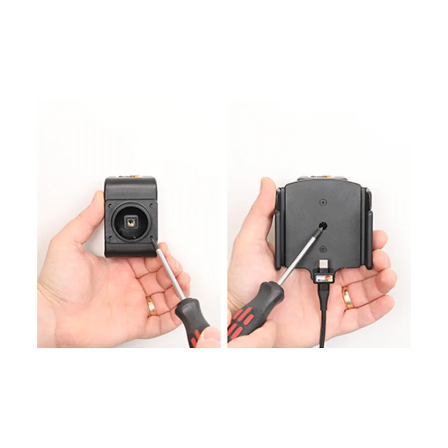 Bild 3 : 721377 : Brodit einstellbarer Halter (seitlich) Aktiv USB, 12/24V, f�r APPLE iPhone 15 Plus, inkl. USB-Ladeger�t, f�r dickere Schutzh�llen, max: Breite 75-89mm, Dicke: 8-12mm