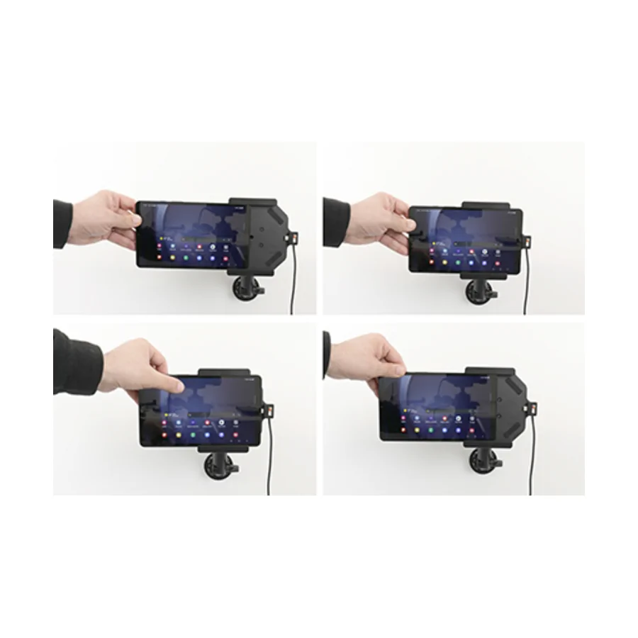 Bild 3 : 721399 : Brodit Halter Aktiv USB, 12/24V, für SAMSUNG Galaxy Tab A9, inkl. USB-Ladegerät