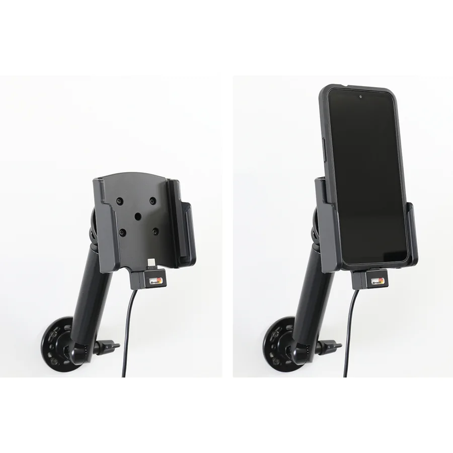 Bild 4 : 721445 : Brodit Halter Aktiv USB, 12/24V, f�r SAMSUNG Galaxy XCover 7, Ladung �ber USB-C Anschluss, nur f�r Ger�te mit Otterbox React Series Case (77-95436).