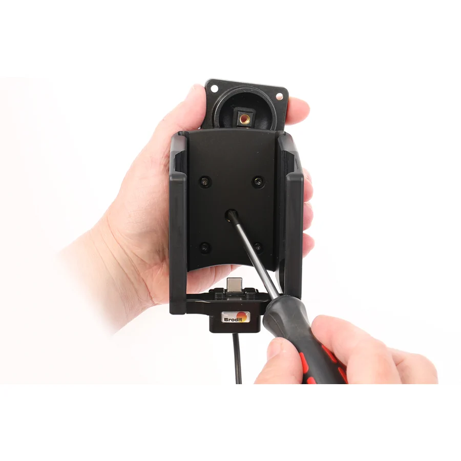Bild 1 : 721446 : Brodit Halter Aktiv USB, 12/24V, für HONEYWELL CK62, für Geräte mit Standard oder erweitertem Akku, mit oder ohne Handschlaufe / Pistolengriff, inkl. USB-Ladegerät