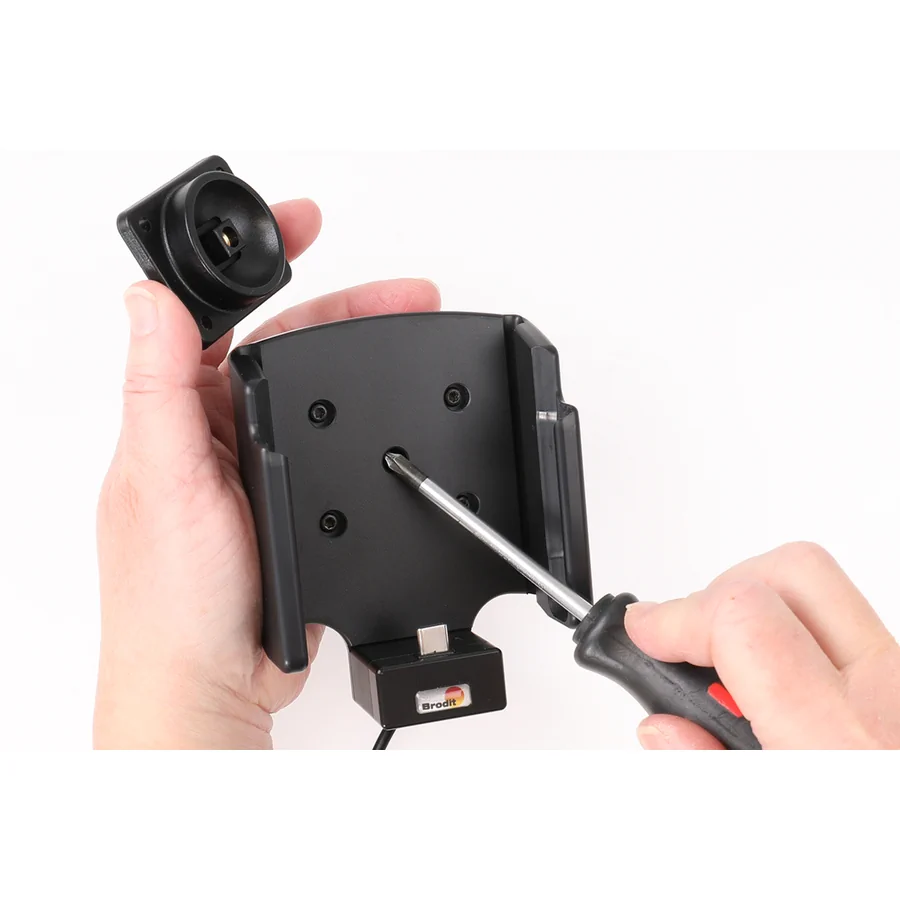 Bild 1 : 721460 : Brodit Halter Aktiv USB, 12/24V, für HONEYWELL CT32, für Geräte mit oder ohne Handschlaufe, inkl. USB-Ladegerät