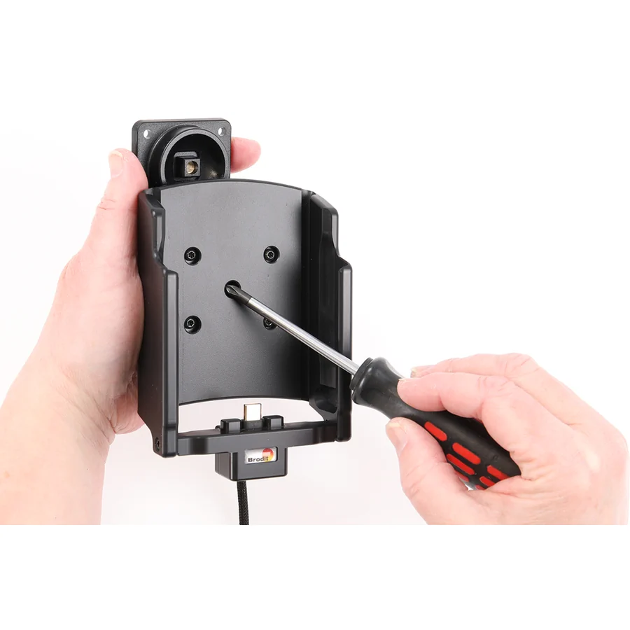 Bild 1 : 721478 : Brodit Halter Aktiv USB, 12/24V, für BLUEBIRD S20, für Geräte mit original Schutzhülle (351120049), mit/ohne Handschlaufe, mit/ohne grossen Akku, inkl. USB-Ladegerät