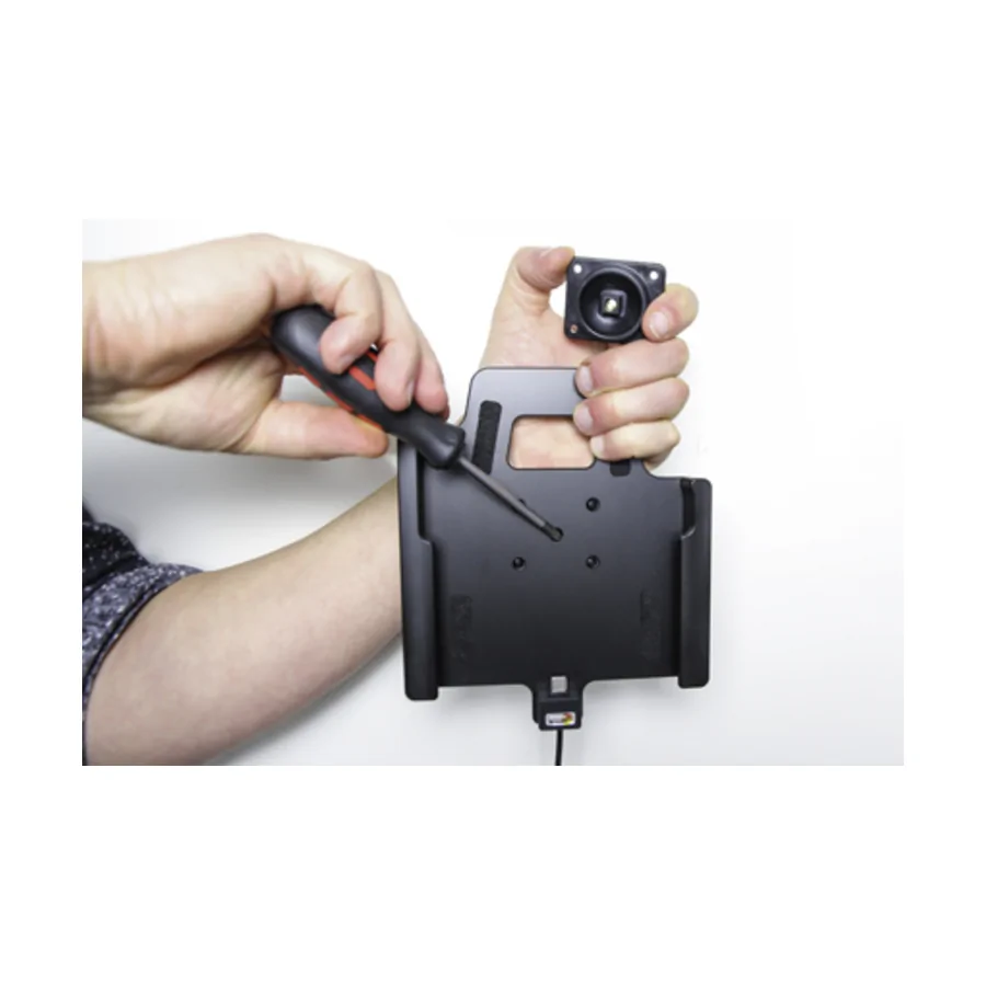 Bild 1 : 727002 : Brodit Halter Aktiv, mit Festanschluss, 12/24V, für SAMSUNG Galaxy Tab Active 3, Vertikal, passt für Geräte mit Original Hülle