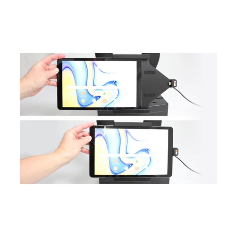 Bild 2 : 727079 : Brodit Halter Aktiv, mit Festanschluss, 12/24V, für SAMSUNG Galaxy Tab A 10.5 (2018)