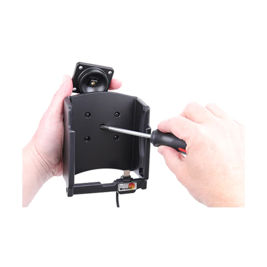Bild 1 : 727124 : Brodit Halter Aktiv, mit Festanschluss, 12/24V, für POKINI TAB K6