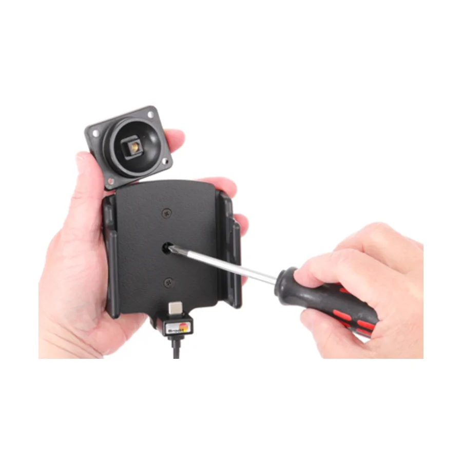 Bild 2 : 727203 : Brodit einstellbarer Halter (seitlich) Aktiv USB-C QC 3.0 mit Festanschluss, 12/24V, f�r HUAWEI Pura 80 Pro