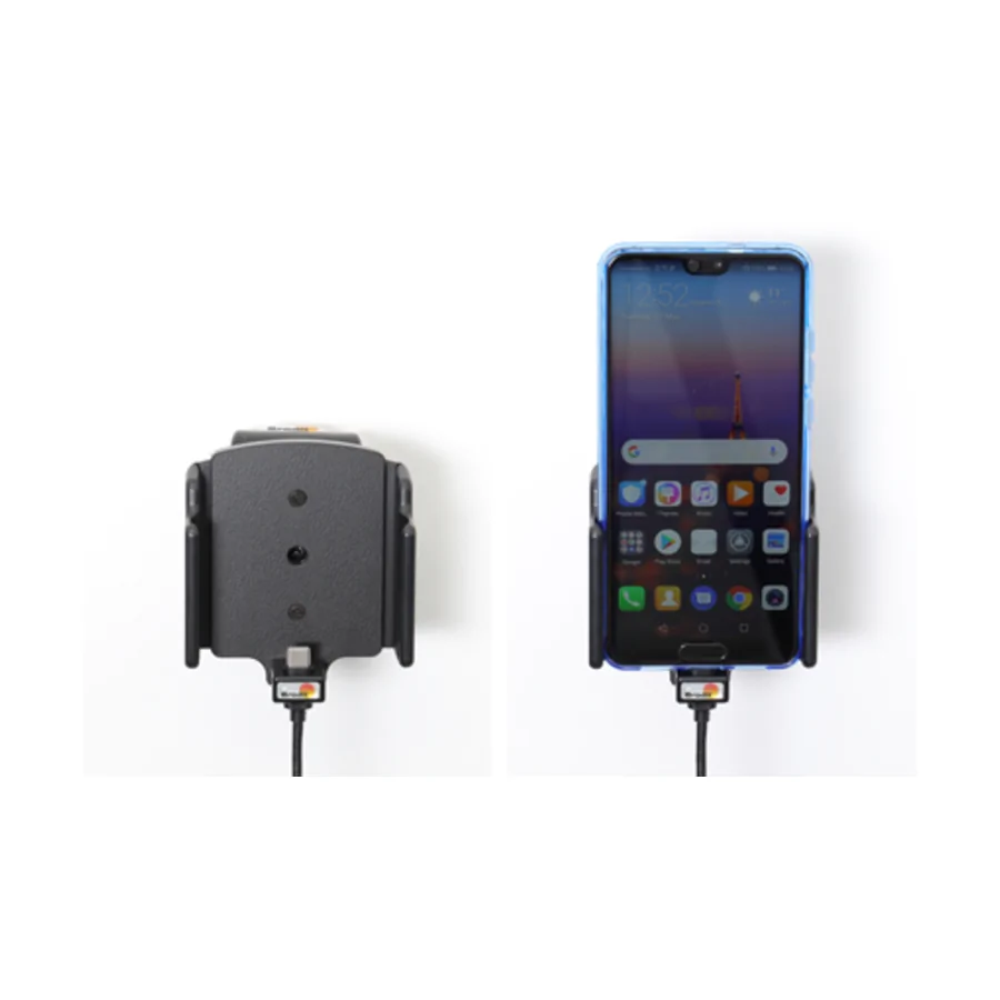 Bild 4 : 727203 : Brodit einstellbarer Halter (seitlich) Aktiv USB-C QC 3.0 mit Festanschluss, 12/24V, f�r HUAWEI Pura 80 Pro