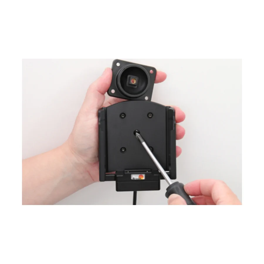 Bild 1 : 727207 : Brodit Halter Aktiv, mit Festanschluss, 12/24V, für SAMSUNG Galaxy XCover Pro, Ladung über Pogo-Pins