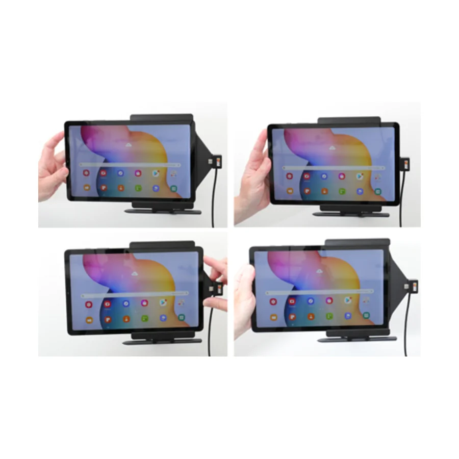 Bild 3 : 727211 : Brodit Halter Aktiv, mit Festanschluss, 12/24V, f�r SAMSUNG Galaxy Tab S6 Lite