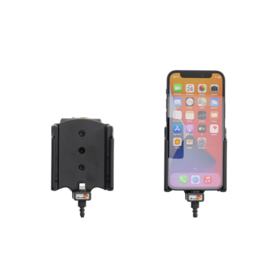 Bild 4 : 727234 : Brodit Halter Aktiv, mit Festanschluss, 12/24V, für APPLE iPhone 12 Mini