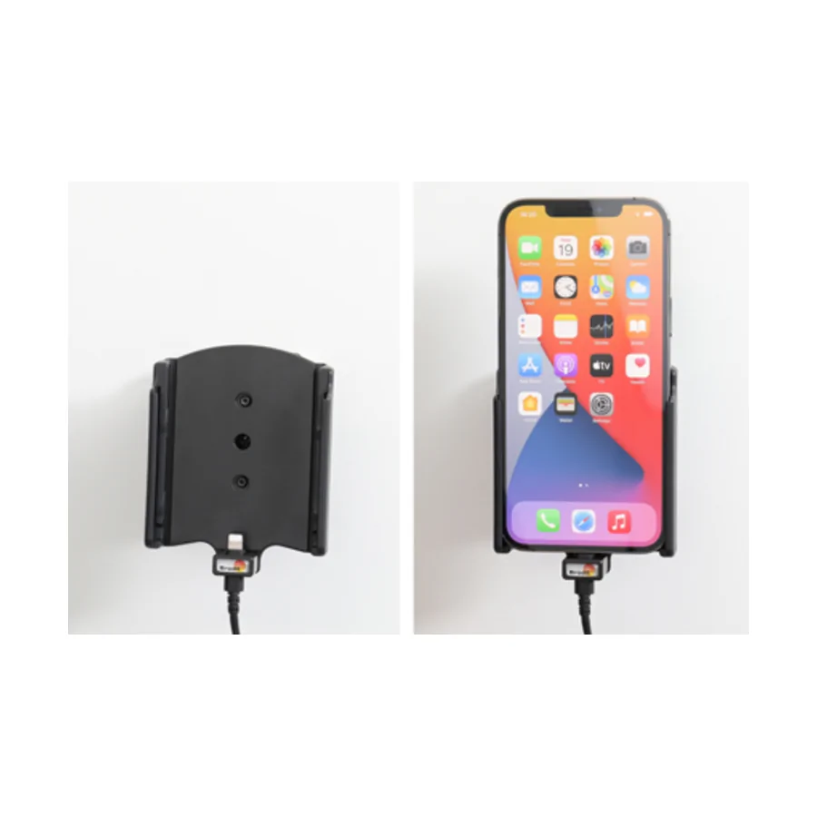 Bild 4 : 727236 : Brodit Halter Aktiv, mit Festanschluss, 12/24V, für APPLE iPhone 12 Pro Max