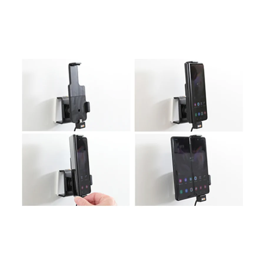 Bild 4 : 727327 : Brodit Halter Aktiv, mit Festanschluss, 12/24V, für SAMSUNG Galaxy Z Fold4 (Für ein- und ausgeklappten Zustand)