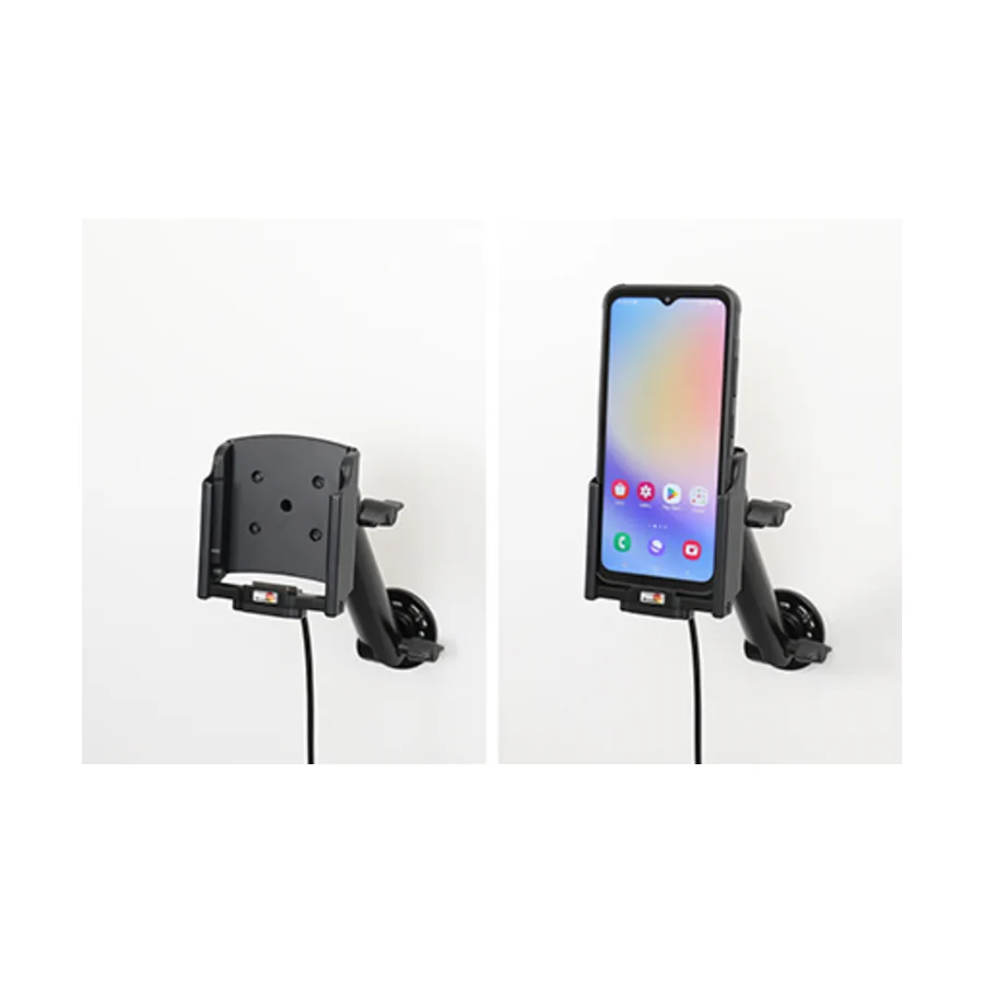 Bild 4 : 727381 : Brodit Halter Aktiv, mit Festanschluss, 12/24V, für SAMSUNG Galaxy XCover 7, Ladung über Pogo-Pins