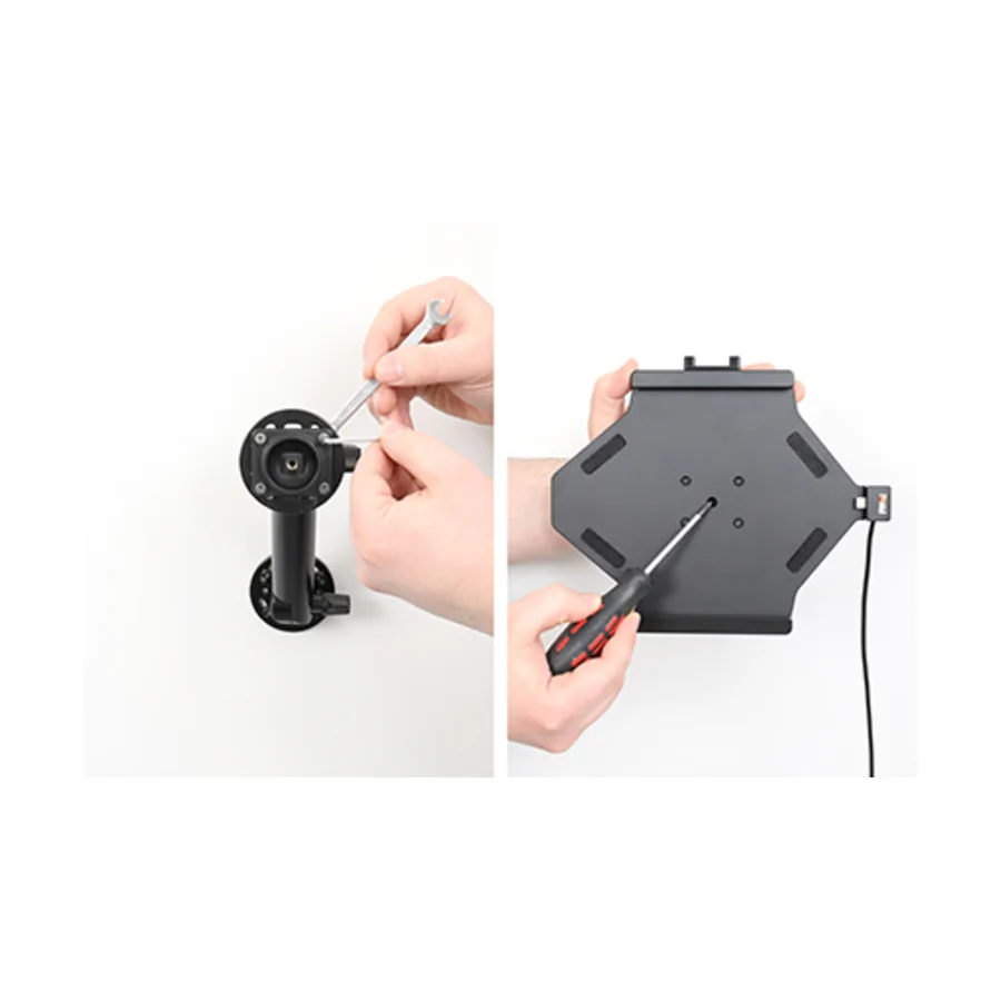 Bild 2 : 727384 : Brodit Halter Aktiv, mit Festanschluss, 12/24V, für SAMSUNG Galaxy Tab S10 FE