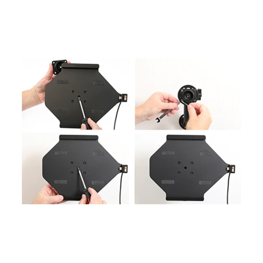 Bild 1 : 727409 : Brodit Halter Aktiv, mit Festanschluss, 12/24V, für APPLE iPad Pro 11 (2024)