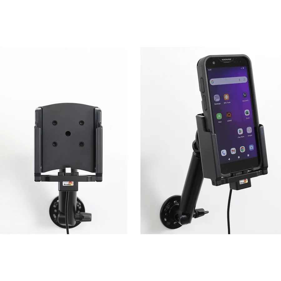 Bild 4 : 727423 : Brodit Halter Aktiv, mit Festanschluss, 12/24V, für DATALOGIC Memor 35, nur für Geräte mit Original RUBBER BOOT