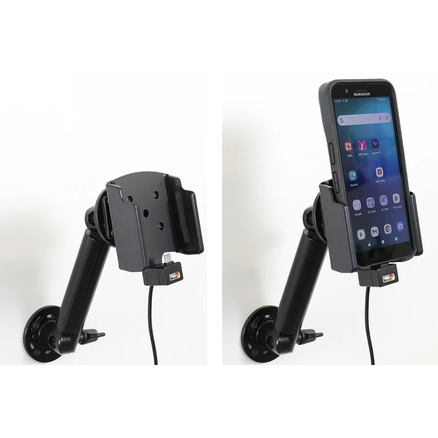 Bild 4 : 727430 : Brodit Halter Aktiv, mit Festanschluss, 12/24V, für DATALOGIC Memor 12-17, nur für Geräte mit Original RUBBER BOOT