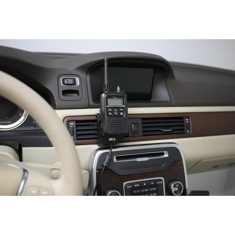 Bild 3 : 730025 : Brodit Halter Aktiv, 12/24V, für ICOM IP100H, passt für Geräte mit großem oder kleinem Akku