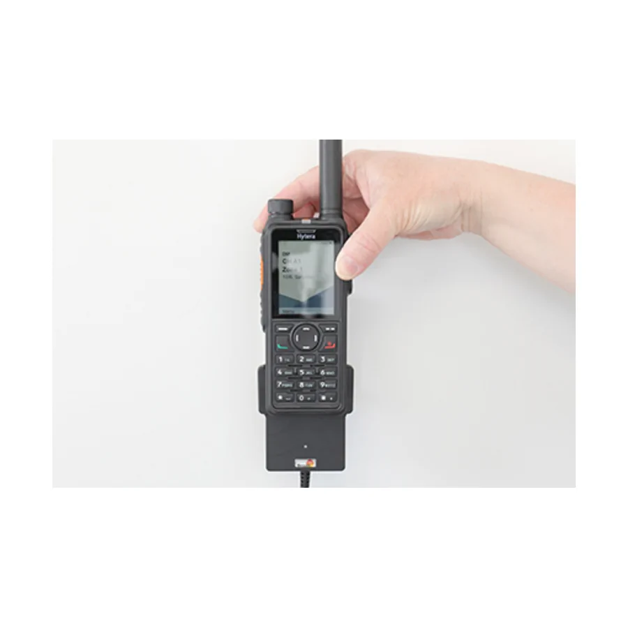 Bild 2 : 732303 : Brodit Halter Aktiv, mit Festanschluss, 12/24V, für HYTERA HP705