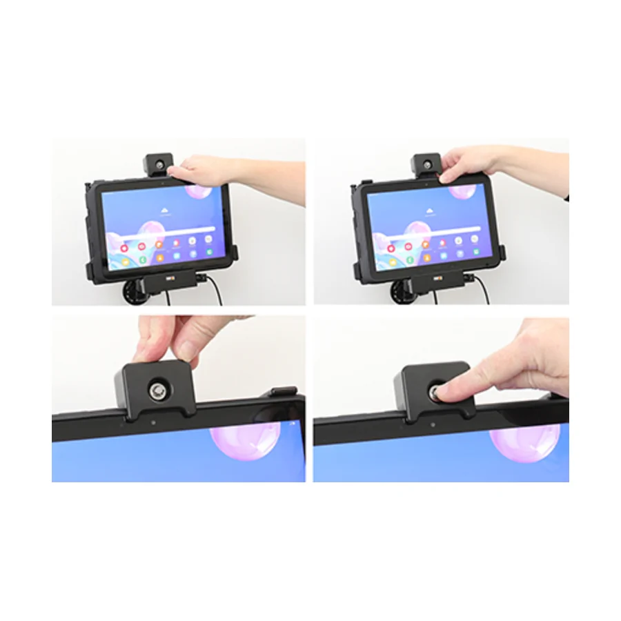 Bild 2 : 735149 : Brodit abschlie�barer Halter Aktiv mit USB-HOST, 12/24V, f�r SAMSUNG Galaxy Tab Active Pro, Horizontal, passt f�r Ger�te mit Original H�lle