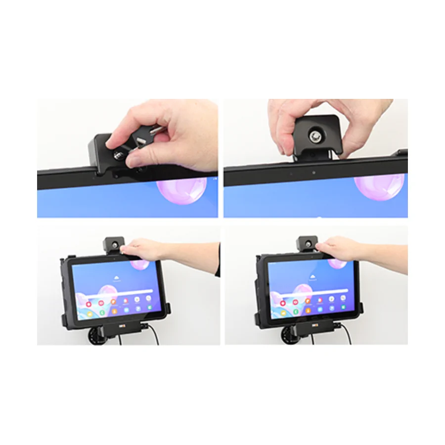 Bild 3 : 735149 : Brodit abschlie�barer Halter Aktiv mit USB-HOST, 12/24V, f�r SAMSUNG Galaxy Tab Active Pro, Horizontal, passt f�r Ger�te mit Original H�lle