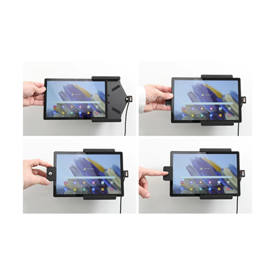 Bild 2 : 735286 : Brodit abschlie�barer Halter, Aktiv USB, 12/24V, f�r SAMSUNG Galaxy Tab A8