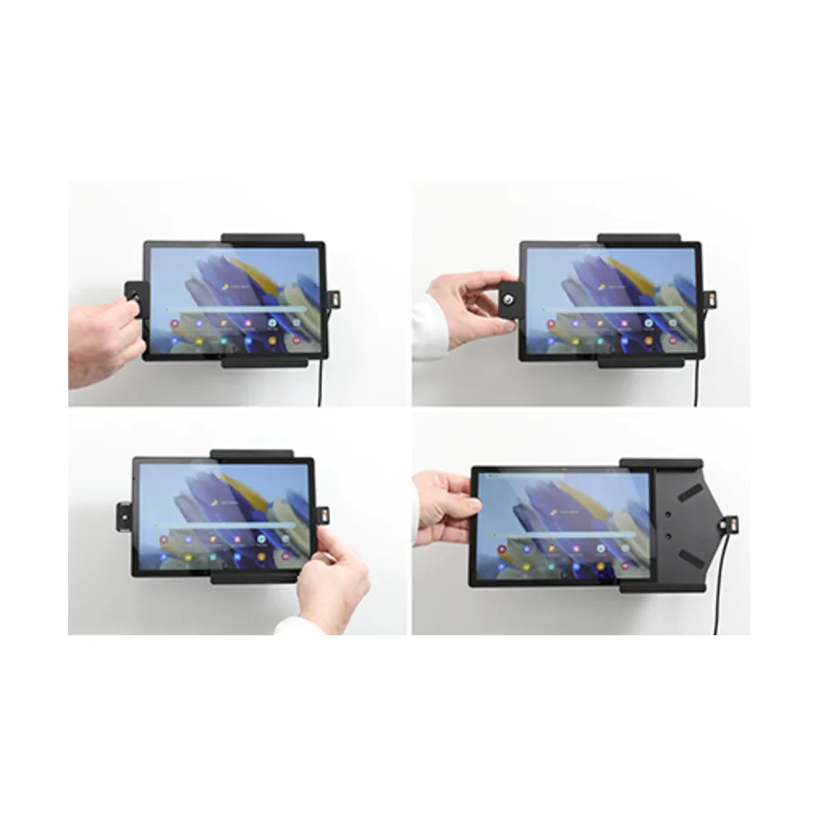 Bild 3 : 735286 : Brodit abschlie�barer Halter, Aktiv USB, 12/24V, f�r SAMSUNG Galaxy Tab A8