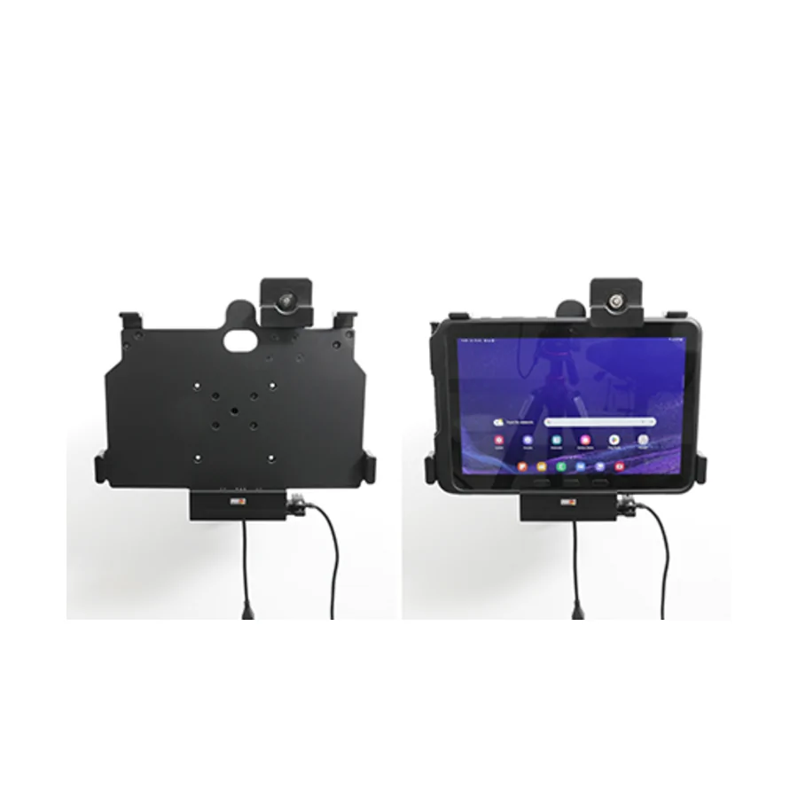 Bild 4 : 735329 : Brodit abschlie�barer Halter Aktiv 12/24V, f�r SAMSUNG Galaxy Tab Active 4 Pro, mit USB Host Anschluss, Horizontal, passt f�r Ger�te mit Original H�lle , Ladung �ber Pogo-Pins