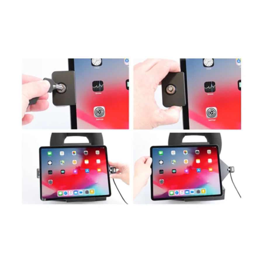 Bild 3 : 736095 : Brodit abschlie�barer Halter Aktiv, mit Festanschluss, 12/24V, f�r APPLE iPad Pro 12.9 (2018)