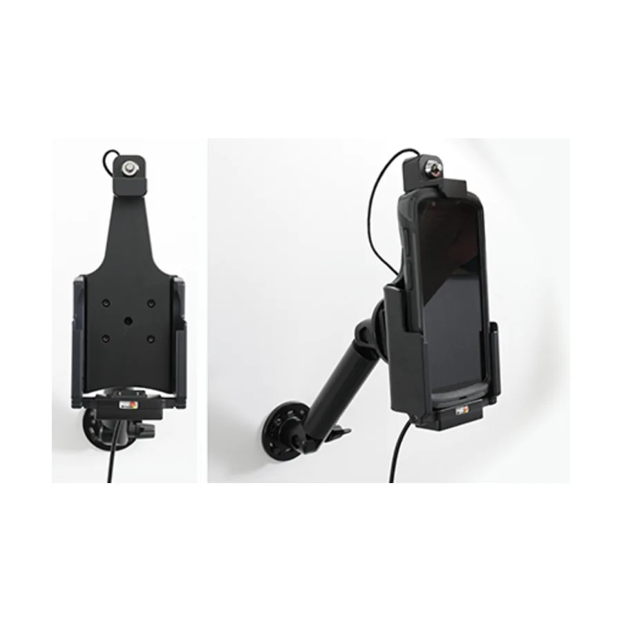 Bild 4 : 736306 : Brodit abschließbarer Halter Aktiv, mit Festanschluss, 12/24V, für ZEBRA TC58, nur für Geräte MIT Zebra original Rugged Boot!, Ladung über Pogo-Pins