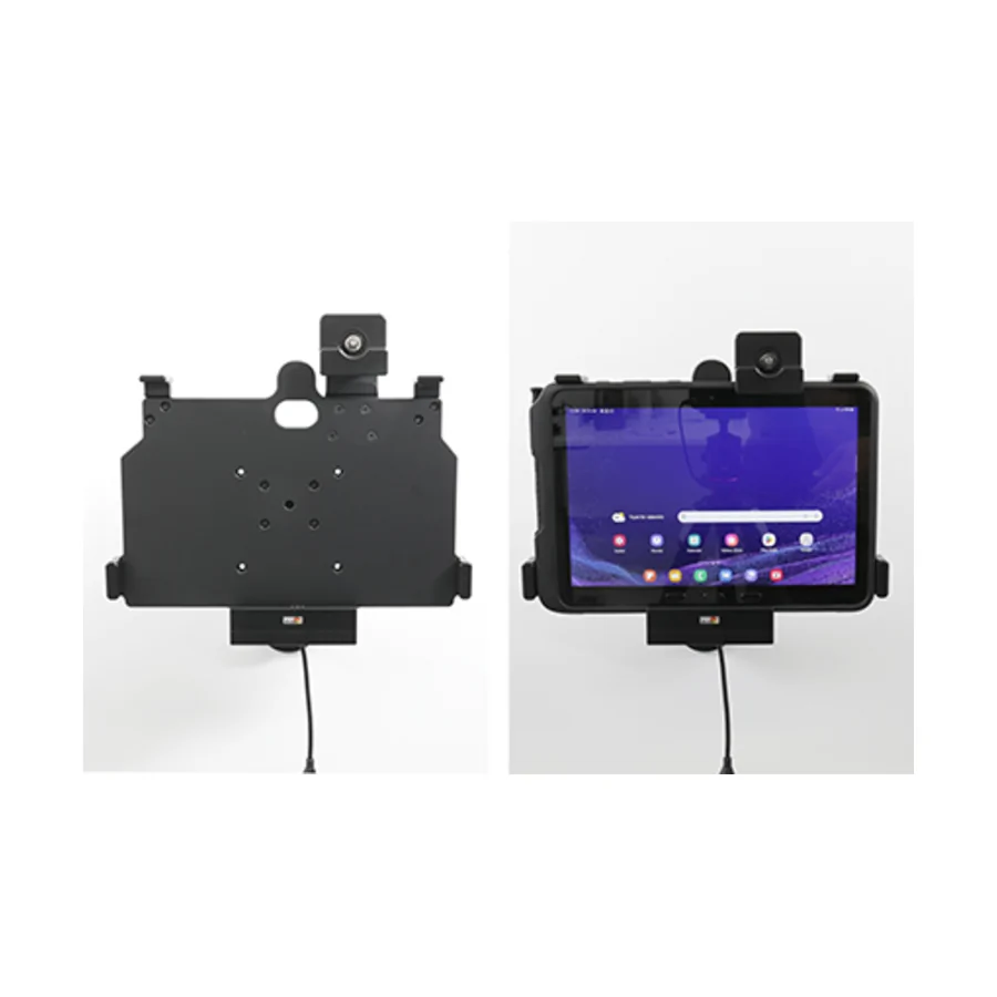 Bild 4 : 736328 : Brodit abschließbarer Halter Aktiv, mit Festanschluss, 12/24V, für SAMSUNG Galaxy Tab Active 4 Pro, Horizontal, passt für Geräte mit Original Hülle