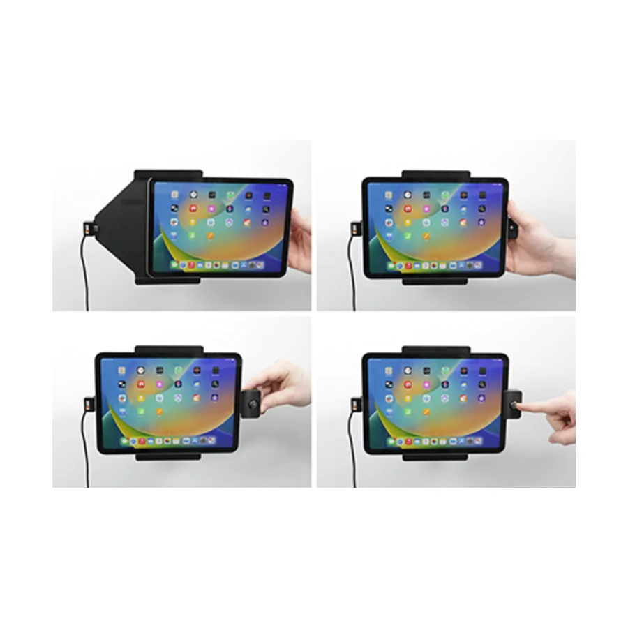 Bild 2 : 736339 : Brodit abschließbarer Halter, Aktiv USB, 12/24V, für APPLE iPad (2022)