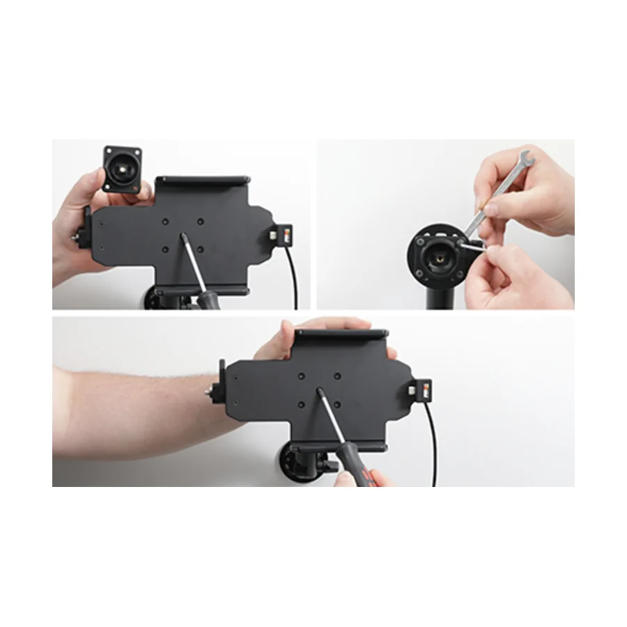 Bild 1 : 736349 : Brodit abschließbarer Halter Aktiv, mit Festanschluss, 12/24V, für LENOVO Tab M8 (4. Generation)