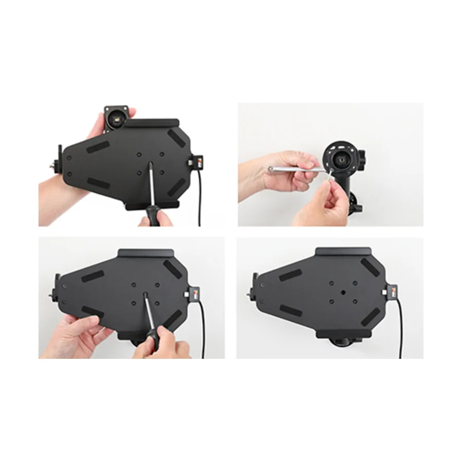 Bild 1 : 736399 : Brodit abschließbarer Halter Aktiv, mit Festanschluss, 12/24V, für SAMSUNG Galaxy Tab A9