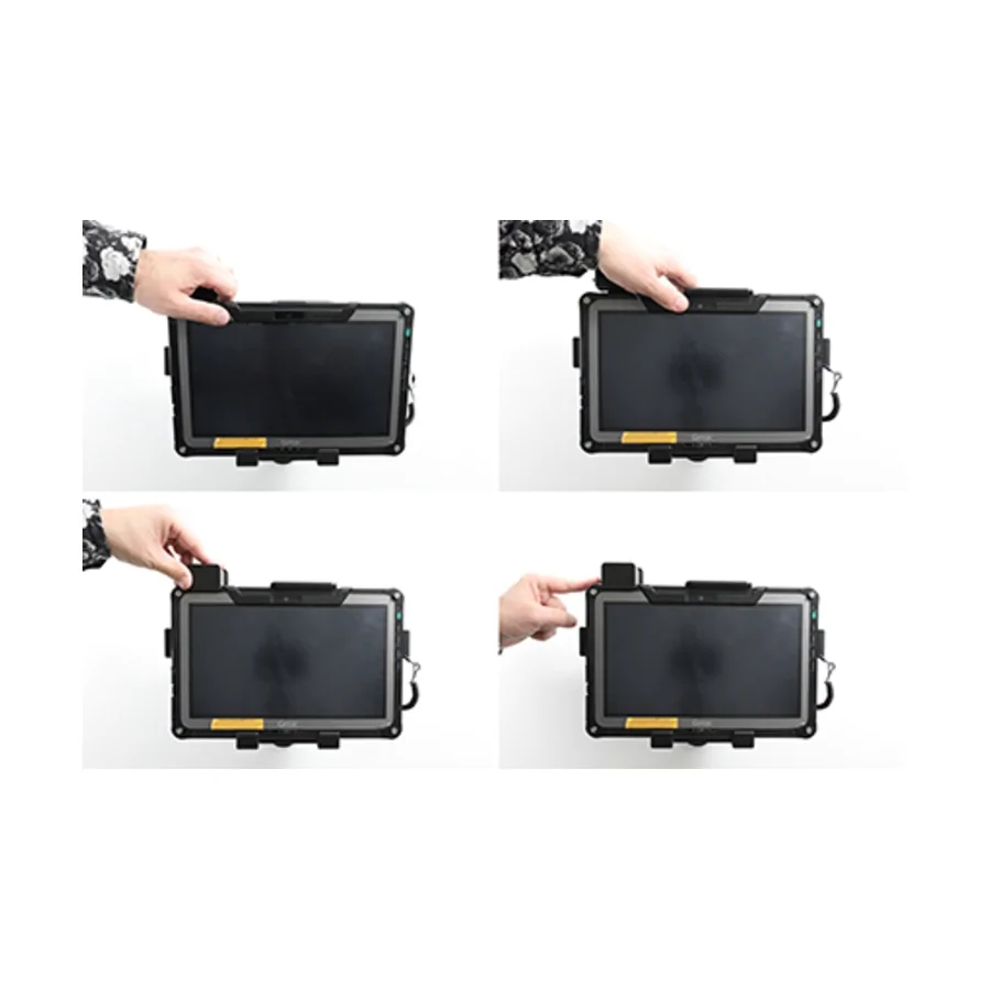 Bild 2 : 739287 : Brodit abschließbarer Halter für GETAC F110 (nur Generation 6 / 2022), für Geräte mit ODER ohne Handschlaufe