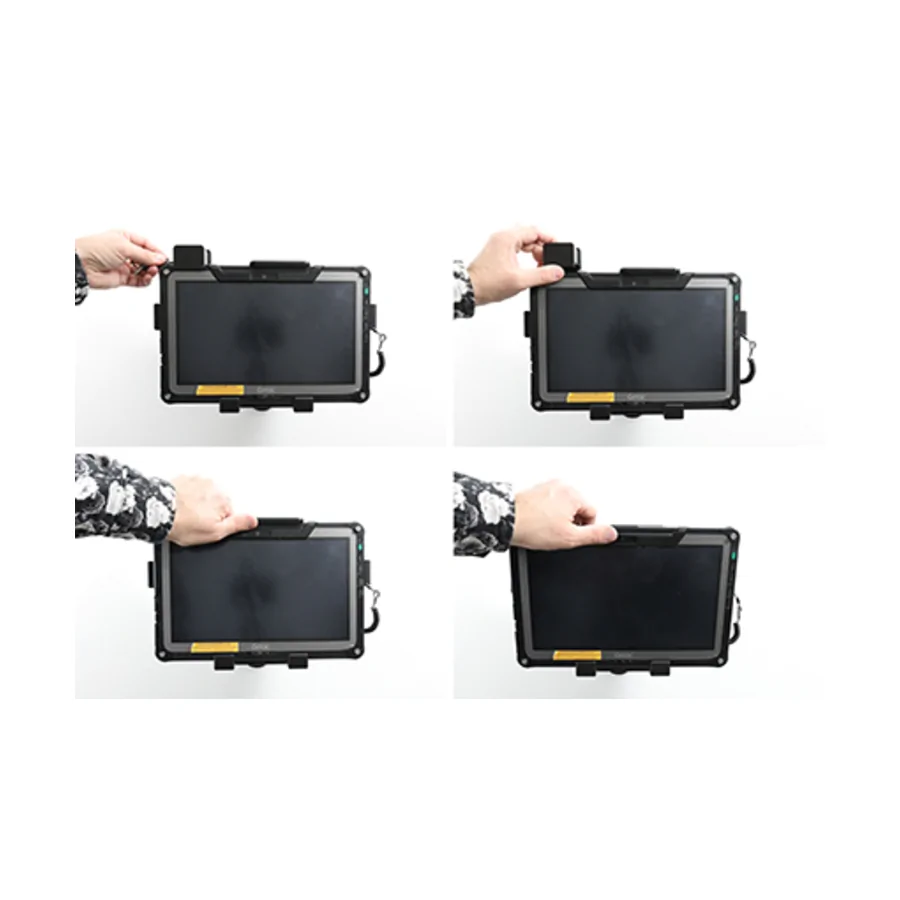 Bild 3 : 739287 : Brodit abschließbarer Halter für GETAC F110 (nur Generation 6 / 2022), für Geräte mit ODER ohne Handschlaufe