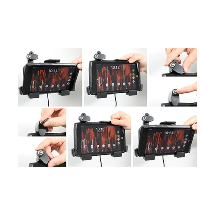 Bild 3 : 739353 : Brodit abschließbarer Halter für CROSSCALL CORE-T5, extra stabile Halterung! Kann mit Crosscall USB-A-X-Link verwendet werden!